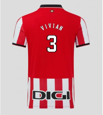 Athletic Bilbao Dani Vivian #3 Hjemmebanetrøje 2025-26 Kortærmet